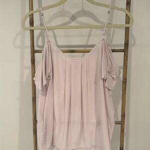 Joie Pink Sleeveless Ruffled Blouse
